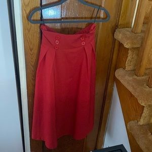 Belle Poque Women Plaid Skirt Vintage High Waist Pleated Skirt with Pocket